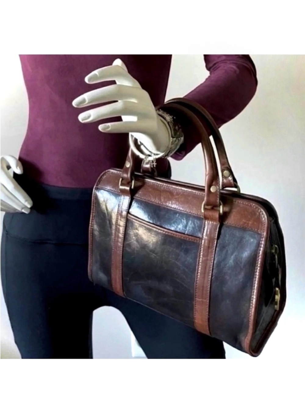 Brahmin Rare Sm Tuscan Vintage Leather